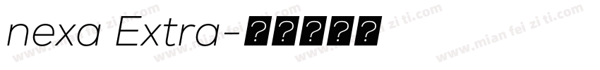 nexa Extra字体转换